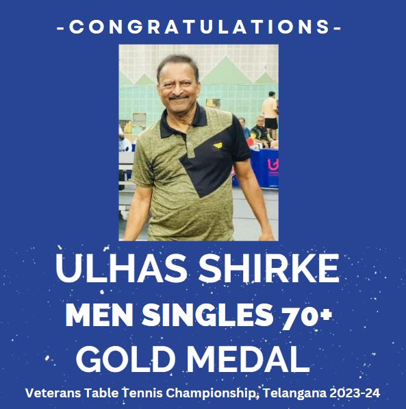 Ulhas Shirke_Mens 70+_Gold