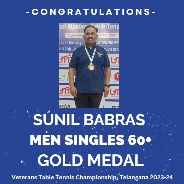 Suhas Babras_Mens 60+_Gold